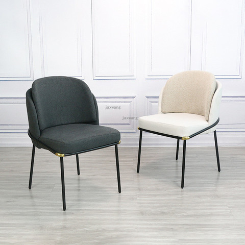 Chaise de salle à manger pour adultes, nordique, moderne, minimaliste, avec dossier, tabouret de café, pour loisirs, mobilier de salon ► Photo 1/6