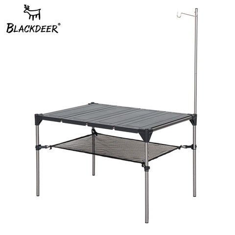 BLACKDEER-bureau de Camping d'extérieur en alliage d'aluminium, Table pliante, Portable, pique-nique pêche bière, légère et étanche à la pluie, détachable ► Photo 1/6