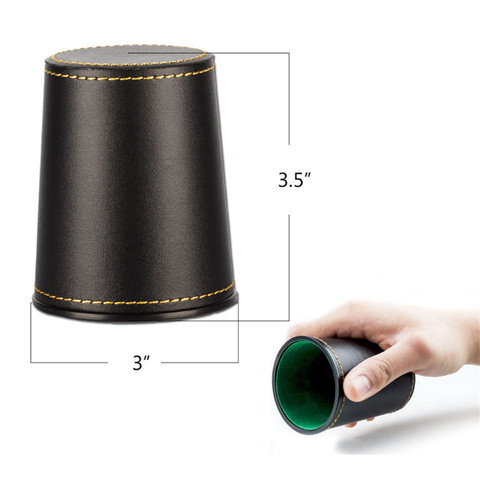 Haute qualité nouvelle trompette en cuir flanelle PU dés tasse barre KTV divertissement dés tasses avec dés ► Photo 1/2