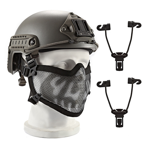 AIRSOFTA – masque Airsoft tactique, respirant, Protection en treillis métallique en acier, pour la chasse, paintball bb, équipement de tir, casque ► Photo 1/6