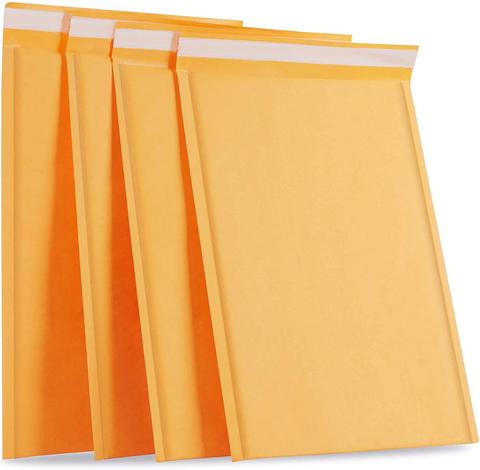 50 pcs/lot bulle enveloppe sac Jaune bulle PolyMailer auto joint sacs d'expédition enveloppes rembourrées pour chargeur doublé Mailer ► Photo 1/6