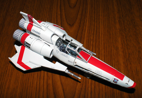 Battlestar-KIT de modèles en papier artisanal Viper Mark 2, jouets artisanaux faits à la main ► Photo 1/5