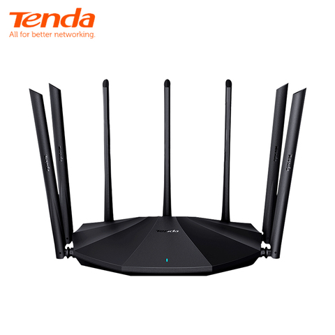 Tenda AC23 AC2100 routeur Gigabit 2.4G 5.0GHz double bande 2033Mbps routeur sans fil Wifi répéteur avec 7 antennes à Gain élevé plus large ► Photo 1/6