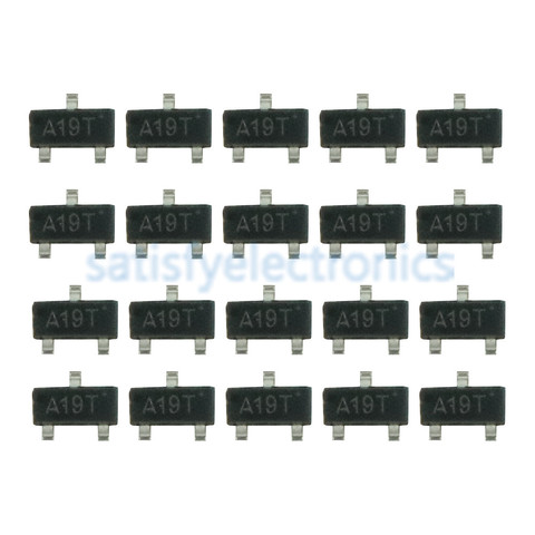 TRANSISTORS MOSFET, 20 pièces, AO3401 A19T 3401 sot-23 p-channel ► Photo 1/4