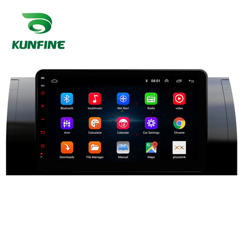 Autoradio Android 10.0, Octa Core, DVD, Navigation GPS, lecteur sans pont, stéréo, unité centrale, pour voiture BMW M5, E39, X5, E53 ► Photo 1/6