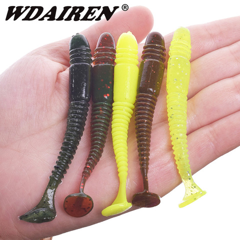 10 pcs/lot De Pêche Leurre 3.2g 7.5 cm Souple Poissons-appâts Sel odeur Alose Manuel Silicone Basse Minnow Appât Swimbaits en plastique Leurres Pasca ► Photo 1/6