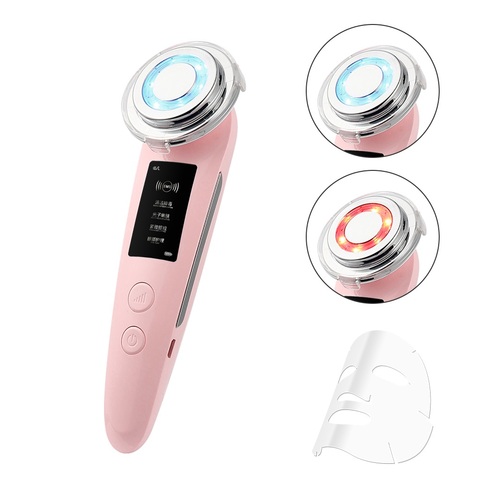 Machine de beauté faciale RF, Lifting de la peau du visage, des yeux, resserrement de la Vibration, dispositif de Massage, outil de nettoyage de thérapie de rajeunissement par photons LED ► Photo 1/6