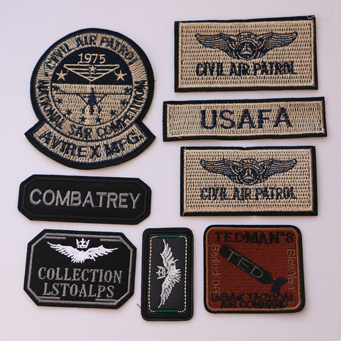 Patchs décoratifs de tactiques militaires de l'armée américaine, icône de bombe d'aigle brodée, appliqués pour bricolage en fer sur Badges sur le sac à dos ► Photo 1/6