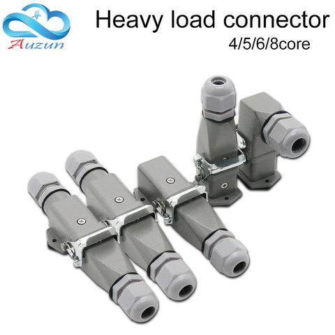 Connecteur robuste 4 cœurs (3 + 1), 5 cœurs (4 + 1), 6 cœurs (5 + 1), 8 cœurs (7 + 1), type de prise d'accueil multifonction pour aviation ► Photo 1/1