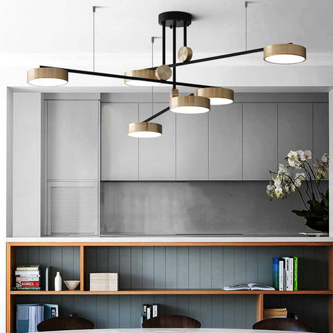 Plafonnier LED au Design nordique contemporain, éclairage décoratif de plafond, luminaire décoratif d'intérieur, idéal pour un Loft, un salon, une chambre à coucher, une salle à manger, Diode LED ► Photo 1/6