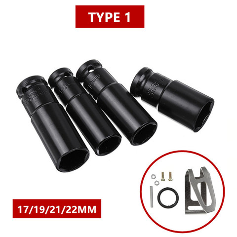 Jeu de douilles à chocs 17-22mm, manchon Hexagonal pneumatique Long et lourd, tête de manchon pour clé électrique au Lithium, outils à main ► Photo 1/6