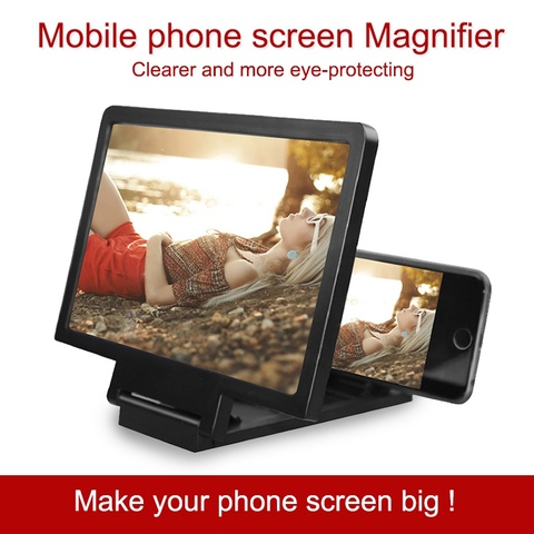 CASEIER 3D amplificateur d'écran téléphone portable écran vidéo loupe pour téléphone portable Smartphone agrandi écran support de téléphone support ► Photo 1/6