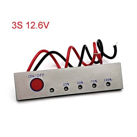 Niveau de batterie au Lithium 1S 2S 8V 3S 12V 4s 16V 5s 21V 6S 25V testeur d'indicateur écran LCD 18650 Module de compteur de batterie Li-ion Lipo ► Photo 1/5