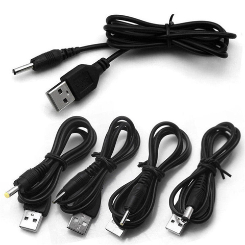 2.5/3.5/4.0/5.5mm 5V DC baril alimentation USB haut-parleur ordinateur câble de charge noir Jack câble cordon connecteur ► Photo 1/6