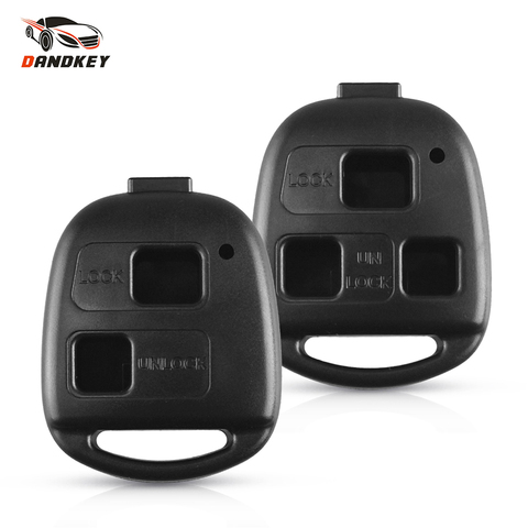 Dandkey-coque de clé télécommande à 2/3 boutons, pour voiture Toyota Land Cruiser YARIS CAMRY RAV4 Corolla PRADO, Lexus RX300 ES300, LS400, GX460 ► Photo 1/6