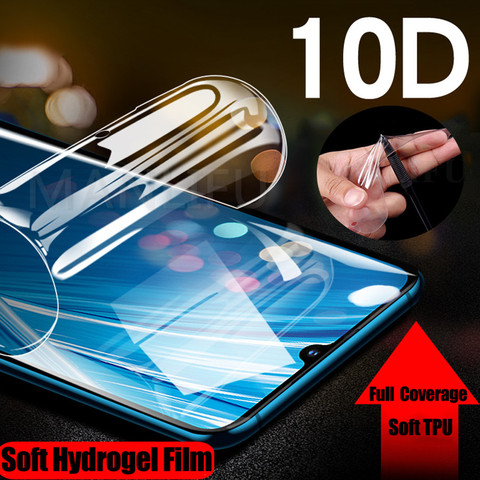 10D Silicone souple Hydrogel autocollant Film pour LG G5 G6 G7 G8 ThinQ Q7 Q6 Plus V20 V30 V40 V50 K12 protecteur d'écran avant ► Photo 1/6