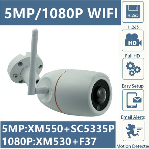 Panorama – caméra de surveillance Bullet IP WIFI hd 5MP/3MP/2MP/1.7mm, XM530AI + Q03, 2592x1944, IP66, extérieur, en métal, avec carte graphique infrarouge, 8-128G SD, iCsee, P2P, Cloud ► Photo 1/6