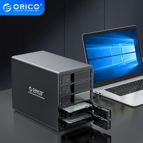 ORICO 95 série Multi baie 3.5 ''aluminium HDD Station d'accueil 16 to unique SATA vers USB3.0 150W alimentation interne HDD boîtier Raid ► Photo 1/6