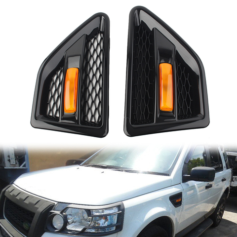 Grille latérale de porte de voiture en ABS, Grille de Grille de ventilation pour Land Rover freelander 2 LR2 2006 2007 2008 2009 2010 2011 2012 2013 2014 2015 ► Photo 1/4