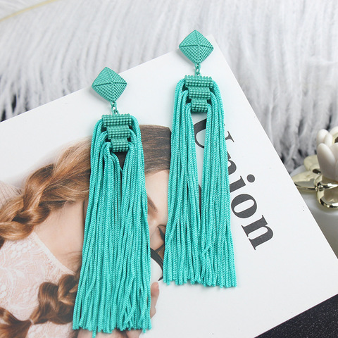 Longue gland boucles d'oreilles mode bijoux 2022 bohême déclaration été balancent esthétique boucles d'oreilles pour les femmes accessoires Style coréen ► Photo 1/6