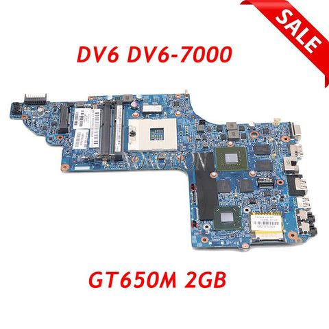 NOKOTION 682172-001 682175-501 682174-001 carte mère d'ordinateur portable pour HP pavillon DV6 DV6-7000 48.4ST06.021 GT650M 2G carte mère GPU ► Photo 1/6