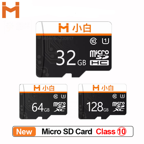 Xiaobai Micro carte SD 32G 64G 128G 95 mo/s 100 mo/s périphériques de support de carte mémoire avec fente pour carte SD pour enregistreur d'ordinateur portable ► Photo 1/5