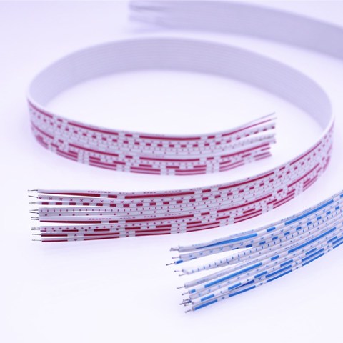 WireFlat-câble parallèle blanc rouge 2468, 26awg, 24awg, 4 broches, 6 broches, 8 broches, 9 broches, 10 broches, 12 broches, bleu et blanc ► Photo 1/5