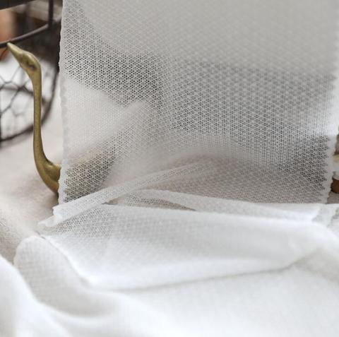 Tissu de dentelle élastique blanc extensible de 1 mètre, jolie garniture en dentelle blanche, couture, artisanat de bricolage, décor de sous-vêtements, nouvelle largeur de 15cm ► Photo 1/6