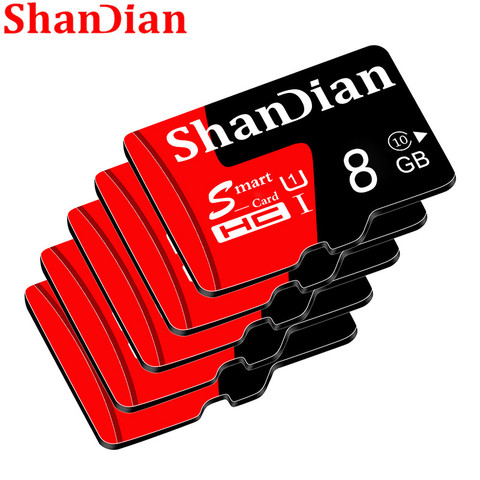 SHANDIAN Mini carte SD 4GB 8GB 16GB classe 6 capacité réelle 32GB mémoire carte SD haute vitesse carte SD intelligente carte TF livraison gratuite ► Photo 1/6