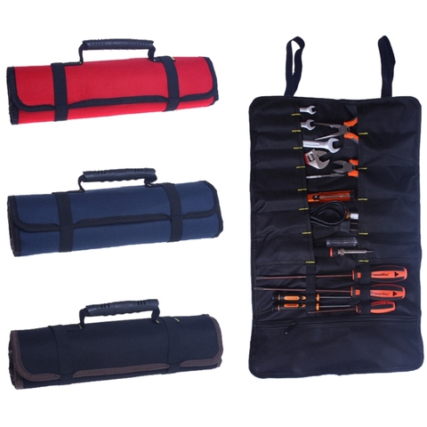 Sac à outils de roulement de bobine pochette d'électriciens professionnels sac de Kit de réparation de voiture polyvalent ► Photo 1/6