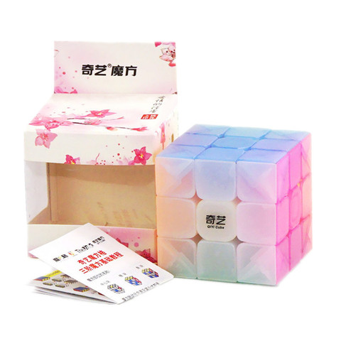 QiYi guerrier W 3x3x3 gelée Cube de vitesse 3X3 3 couches Cube de vitesse professionnel Puzzle jouet pour enfants enfants cadeau jouet ► Photo 1/6