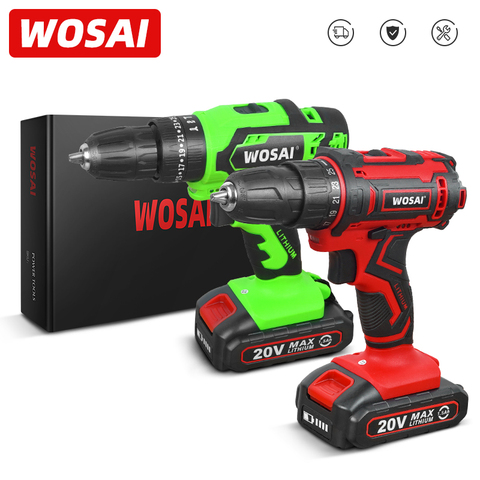 WOSAI – perceuse et tournevis sans fil, nouvelle série 12V 16V 20V, Mini pilote d'alimentation sans fil, réglages de couple 25 + 1, batterie Lithium-Ion ► Photo 1/6