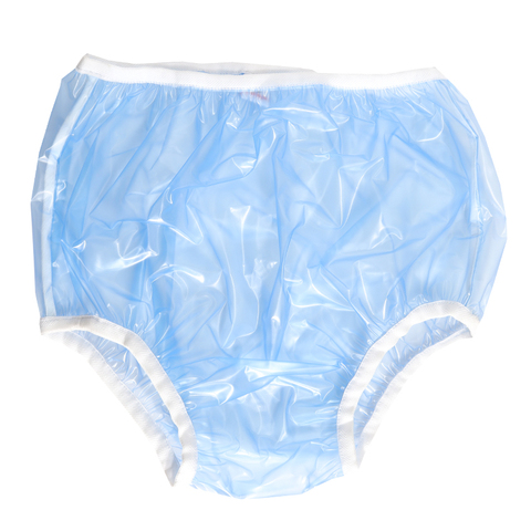 ABDL – couches réutilisables en pvc pour adultes, culotte taille haute, en plastique, pour hommes, DDLG, culottes bleues pour bébés filles ► Photo 1/6