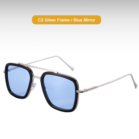 Lunettes de soleil rétro de marque pour hommes, à la mode, de styliste ► Photo 1/5