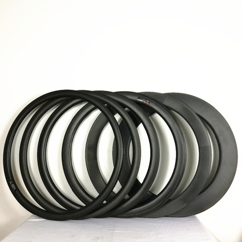 Jantes de vélo de route en carbone 700C, largeur 25mm, 30mm 38mm 50mm 56mm 60mm 88mm ► Photo 1/6