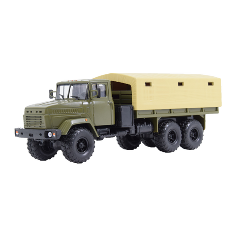 Jouet de collection moulé sous pression, modèle en alliage, échelle 1:43, Union soviétique russe Kraz-6322, camion militaire, ingénierie de véhicules ► Photo 1/4