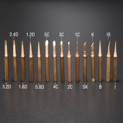 Pointes de fer à souder 900M-T, sans plomb, en cuivre pur, sans plomb pour Station de travail à souder, embout d'outil à souder ► Photo 1/6