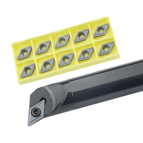 Porte-outil de tournage interne, barre de tour avec Inserts en carbure DCMT, ensemble d'outils de coupe CNC, 1 pièce, S16Q-SDQCR11 S20R-SDQCR11 S25S-SDQCR11 ► Photo 1/6