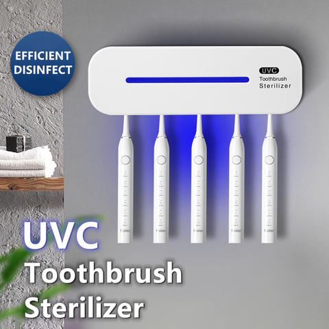 Stérilisateur Intelligent de brosse à dents à ultraviolets, à domicile, chargeur USB, distributeur de dentifrice, support de stérilisation ► Photo 1/6