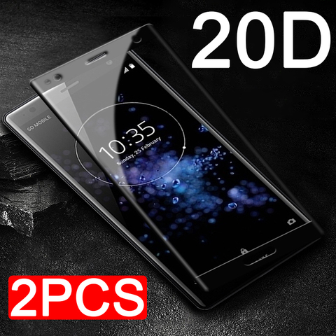 2 pièces 20D verre trempé pour Sony Xperia XZ4 XZS XZ Premium 1 5 8 10 II Plus XZ1 XZ2 film protecteur d'écran Compact film de verre protecteur ► Photo 1/6