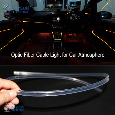 Câble optique avec jupe pour voiture 5M/10M/20M, câble de guidage de lumière intégré 3.0mm/2.0mm pour lumière d'ambiance de voiture ► Photo 1/6