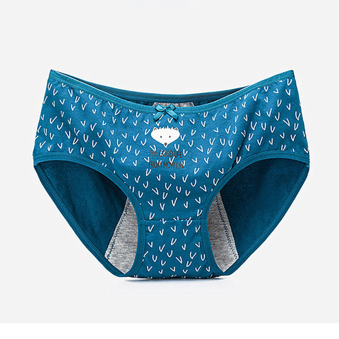 Culotte anti-fuite pour femmes, sous-vêtements en coton, physiologiques, à motifs de dessins animés, menstruations ► Photo 1/6