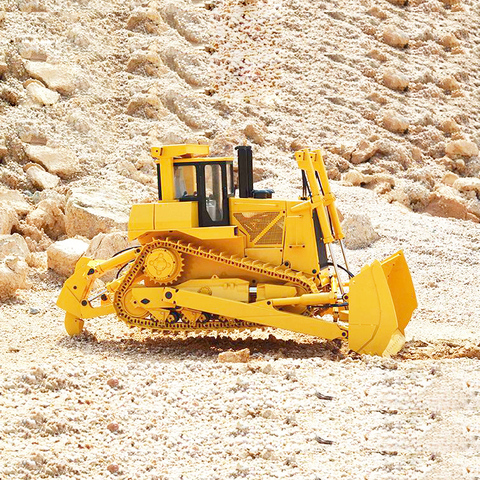 Bulldozer hydraulique 1/14 entièrement en métal, modèle de véhicule d'ingénierie avec télécommande, prix d'usine, vente directe ► Photo 1/6