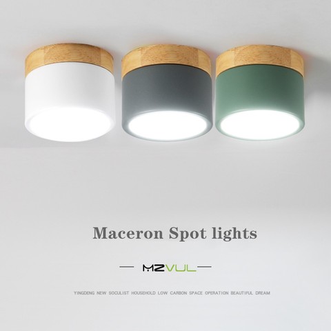 Spot lumineux Led pour le plafond, design nordique, éclairage à intensité réglable, éclairage d'intérieur, montage en Surface, idéal pour un salon ou une chambre à coucher, 5/12W, ac 110/220V ► Photo 1/6