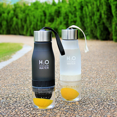 Bouteille d'eau en plastique pour enfants, infuseur 650ml, infuseur, infuseur, infuseur, infuseur, bouteille de sport en plein air, infuseur, bouteille de jus de citron, bouilloire Portable ► Photo 1/6