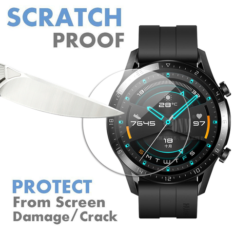 9H Premium verre trempé pour Huawei montre Gt GT 2 46mm Smartwatch protecteur d'écran anti-déflagrant Film accessoires ► Photo 1/6