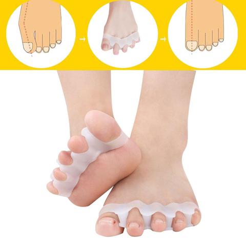 Civière d'orteils en Silicone Valgus séparateur d'orteils en Silicone, pour chaussures pour hommes et femmes ► Photo 1/6