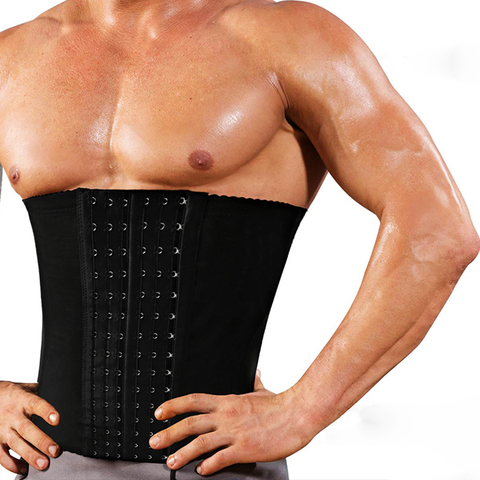 Twinsto – ceinture de Compression de la graisse pour hommes, ceinture de modelage du corps, sangle avec 6 crochets, Corset ► Photo 1/6