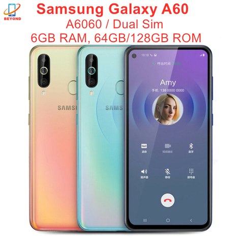 Samsung – smartphone Galaxy A60 A6060, téléphone portable double Sim, 6 go de RAM, 64/128 go de ROM, Octa Core, écran de 6.3 pouces, 4 caméras, Snapdragon 675, NFC ► Photo 1/6