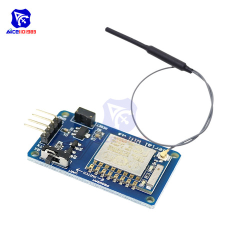 Diymore ESP8266 ESP-07 WIFI émetteur-récepteur série Module sans fil 8N1 TTL UART Port contrôleur 2.4GHz IPEX antenne pour Arduino ► Photo 1/6